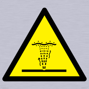 W515 Warning: Geyser (water/air) water jet